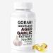 Gorani Odorless Aged Garlic Extract Capsules 7500mg 200 Softgels GMP-Certified Garlic Supplements