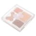 IWOWHERO Eyeshadow Glitter Eye Shadow Palette Plastic Pink Eyeshadow Case Eyeshadow Tray