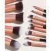 Buy 14-Piece Makeup Brush Set | 5 Large & 9 Small Tools for Flawless Application - International Shipping Available - Buy Online on GoSupps.com
