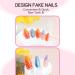 Buy 24 Pcs 3D Fruits Press on Nails - SHANRUN Summer Almond Nail Art Tips | Full Cover Acrylic False Nails with Orange Ocean Design - Buy Online on GoSupps.com