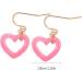 Feylie Hollow Heart Earrings - Stylish Acrylic Drop Earrings for Everyday & Special Occasions - Buy Online on GoSupps.com