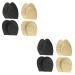 Mobestech 8 Pairs Forefoot Half Size Pad Gel Shoe Inserts High Heel Pads Forefoot Pads Ball Bunion Pads Metatarsal of Foot Pads Toe Plug Sports Men and Women Knitted Fabric