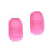 FRCOLOR 2 pcs portable brush cleaner bowl makeup cleaner make up brush clean pad makeup cleaning mat silicone makeup applicator make up tools Brush Cleaning Plate tray makeup brush Size 1x2pcs Pinkx2pcs