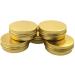 6 Pack 40ml Gold Aluminum Round Lip Balm Makeup Containers Jars with Screw Lid for Beauty Products 40ml - Buy Online on GoSupps.com