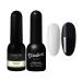 Didier Lab - Premium Gel Nail Polish Set Rubber Base Clear and Top Coat Nail Gel Polish - Nail Strengthener For Damaged Nails - Gel Base Coat - Nail Varnish Sets - LED UV Gel Nail Polish Rubber Clear + Shiny
