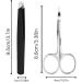Ityes Eyebrow Tweezers Set - Stainless Steel Precision Tweezers & Scissors for Ingrown Hair and Eyebrow Shaping - International Shipping Available - Buy Online on GoSupps.com