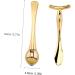 Premium Gold T-Bar Eye Massage Roller Set - Eye Cream Massage Device for Refreshing Skin - 9.6x3.5cm - Buy Online on GoSupps.com