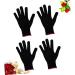 2 Sets 4pcs Silicone Mitts Bumps Heat Glove Silicone Bumps Heat Proof Glove Hairdressing Tool Powder As Shownx2pcs 21.5X12.2 cmx2pcs - Buy Online on GoSupps.com