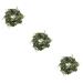 Zerodeko 3 Pcs Wreath Wedding Ceremony Decorations Summer Decor for Home Door Hanging Decor Front Door Garland Mini Broom Decorations for Home Faux Green Plastic Grass Ring Vine Greenx3pcs 30x30cmx3pcs