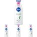 Nivea aloe & care body lotion (400 ml) body cream for dry skin with 5in1 care formula and deep care serum skin cream with aloe vera natural origin (pack with 4) 400 ml (4 Pack)