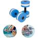 2PCS Blue Water Aerobic Dumbbells Set for Pool Workouts | Aqua Fitness Barbells for Weight Loss | 5.9''x10.63 - Buy Online on GoSupps.com