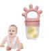 Freshy Toothing Pacifiers - Reusable Silicone Nipple Bite Toys & Fruit Feeders for Soothing Gums | Honhoha Rose Red - Buy Online on GoSupps.com
