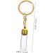 Mini Refillable Glass Bottle Pendant Perfume Keychain - Travel-Friendly Zinc Alloy Key Fob - Buy Online on GoSupps.com