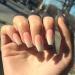 Brishow Short Fake Nails Peach Gradient Ballerina - 24pcs Full Cover Acrylic Stick on Nails for Women and Girls - Buy Online on GoSupps.com
