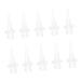 Healeved 10pcs Ear Cleaning Nozzle Cleaning Accessories Kit De Limpieza De Oidos Cleaning Tools Ear Wax Removal Ear Cleaner Tips Ear Washer Disposable Tubes PVC Transparent Ear Washer Tool Transparent 3X1.2CM
