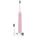 Voom Sonic Pro 5 Rechargeable Electronic Toothbrush With Soft Dupont Nylon Bristles Dentist Recommended Advanced Oral Care 2-Minute Timer with Quadrant Pacing & 5 Adjustable Speeds - Pink
