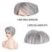 Beweig Short Grey Wig for White Women - Layered Silver Gray Wig with Bangs | Synthetic Hair Replacement - Buy Online on GoSupps.com