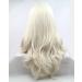 Natural Hairline White Blonde Lace Front Wigs - Body Wave Synthetic Hair for Drag Queens & Cosplay - 26 Pastel Wedding Wigs for Women - Buy Online on GoSupps.com
