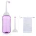 Brigtviee Po shower 500ml portable bidet for puerperium care damwear vaginal shower portable bidet with storage bag Peri Bottle Intimate shower puerperium woman purple purple purple
