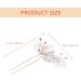 LALAFINA Rhinestone Hair Clip Hair Accessories for Bridal Hair Stick Fork Hairstyling Hair Fork Hair Jewels Wedding Hair Stick Crystal Hair Bride Silk Pearl European and American - Buy Online on GoSupps.com
