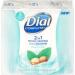 Dial Complete 2 In 1 Moisturizing Mint & Shea Butter Bar Soap 3-3.2 Oz. Bars