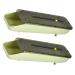 Healvian 2pcs Egg Storage Box Egg Drawer for Refrigerator Egg Tray Egg Cartons Automatic Drawer Box Green 33x9.2cm
