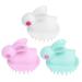 Magiclulu 6 StK Massagekamm Cleaning shampoo Bath tool Hairbrush massage head scrubber silicone body brush silicone creative massage brush pp take a bathroom child beauty tools