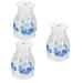 Partykindom 3 STK Guasha-pot Tool for the burning of Moxa Kegelbrenning tool Moxa stick burner double-layer Moxibustion pot blue and white porcelain massage device