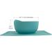 Modaliv 35oz Scoop Bowl with Silicone Placemat Suction Base - Anti-Slip Spill Mat - Food Grade Silicone - Dishwasher & Microwave Safe - Buy Online on GoSupps.com