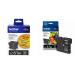 Brother Genuine LC61BK Ink Cartridge - Black 2 Pack + Brother LC61BKS Genuine Ink Cartridge (Black) Printer + Ink Cartridge (Black)