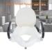 10cm Raised Toilet Seat with Removable Padded Armrests - White Anatomic Design with Fixing System - Buy Online on GoSupps.com