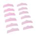 6 Pairs Perm Eyelash Curler Soft Silicone Pads for Beauty Salon Easy to Use Multiple Sizes (Roseate)