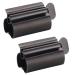 Toothpaste squeezer 2 pieces metal tub press stainless steel tube outwinging out Udqyq toothpaste seat holder stand (matt black) matte black