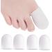 4 pieces of gel toe caps silicone toe protection toes against bladder formation and calluses toe cushions toe toe toe separator for pain relief
