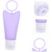 minkissy 1 Set 2 Silica Gel Bottle Empty Squeeze Containers Body Wash Empty Silicone Bottle Cleaning Soap Condiment Bottle Cream Makeup Lotion Dispenser Purple Makeup Stand Travel Portable 16X6cm Purple - Buy Online on GoSupps.com