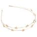 scicent Star Headband Metal Double Layer Star Hairband Alloy Headpiece Decorative Crystal Hair Hoop Gold Hair Accessories for Women Party Girls Bride Bridesmaids - 23613