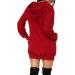 Shop Hanxiulin Women's Christmas Elk Sweatshirt Dress - Oversized Long-Sleeved Hoodie | Festive Red Christmas Apparel - Buy Online on GoSupps.com