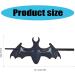 Fashionable Black Bat Hair Clip Sturdy and Stylish Fits Any Occasions for Trendy Women's Ladies Casual Wear Hairstyles - Buy Online on GoSupps.com