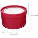 HOMSFOU Candy Jars Boxes round case mini round open the window chic biscuit box Christmas box Christmas container packing box gift box candy box christmas eve max sweets gift candy jar - Buy Online on GoSupps.com