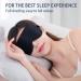 Townssilk 100% Silk Sleep Mask 2pcs Set - Adjustable Strap, Comfortable & Super Soft Eye Mask in Black & Pink - Buy Online on GoSupps.com