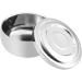 Frcolor 2-Pack Stainless Steel Shaving Bowl with Lid | Men's Shaving Soap Container | Foam Shell Design for Optimal Performance - Buy Online on GoSupps.com