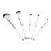 Cosmetics Brush 1 Set Makeup Brush Set Foundation Brush Blush Brush Eyeshadow Female Makeup Cosmetic Eye Brush Applicator Makeup Brush Miss Beauty Tools Major 15.50X2.00X1.00CM Silver