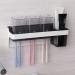 Arinal Wall-Mounted Toothbrush Holder - No Punch Bathroom Storage for Toothpaste & Makeup Accessories - Buy Online on GoSupps.com