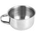 SIXRUN Stainless Steel Shaving Soap Cup - Stylish Beard Cleaning Bowl with Handle for Traditional Shaving | International Shipping Available - Buy Online on GoSupps.com