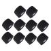 Housoutil 10pcs Hairdressing Neck Paper Barber Supplies Black Neck