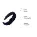 MIRRAY Rockabilly Velvet Braid Hairband for Women | Trendy Summer Headband in Navy | Stylish Hair Accessories for Girls - Buy Online on GoSupps.com