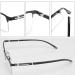 Buy Lubrel Black Glasses - Durable Metal & Plastic Replacement Bars | Stylish Sunglasses Spare Parts - Buy Online on GoSupps.com