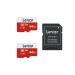 Lexar 64GB Micro SD Card 2 Pack, microSDXC UHS-I Flash Memory Card with Adapter - Up to 100MB/s, U3, Class10, V30, A1, High Speed TF Card (2 microSD Cards + 1 Adapter) 64GB x 2