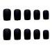Sethexy Matte Fake Nail Tips - Fashion Squoval Press-On Nails for Women & Girls (Black) | Shop Now for International Shipping! - Buy Online on GoSupps.com