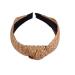 Minkissy Top Knot Headband Turban Woven Hair Hoop Headbands Womens Lady Headwear Straw Cross Knot Style